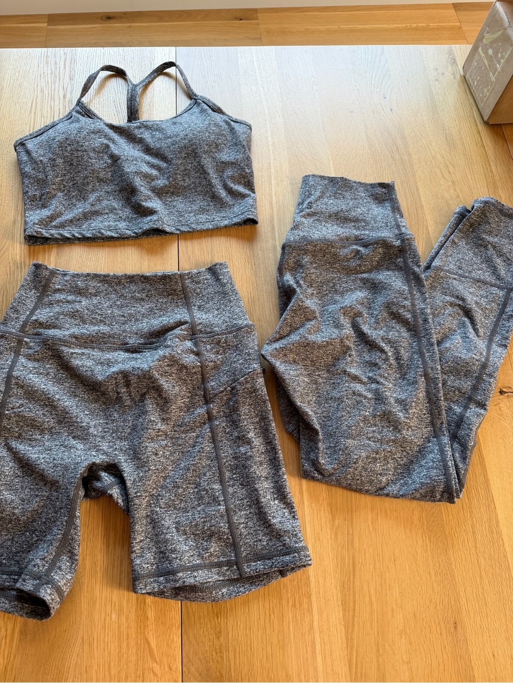 Heather Gray Seamless Sports Bra - Women's High Support Crop